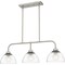 Quoizel Halsey 3-Light Brushed Nickel Island Light HLY336BN - alternate 1